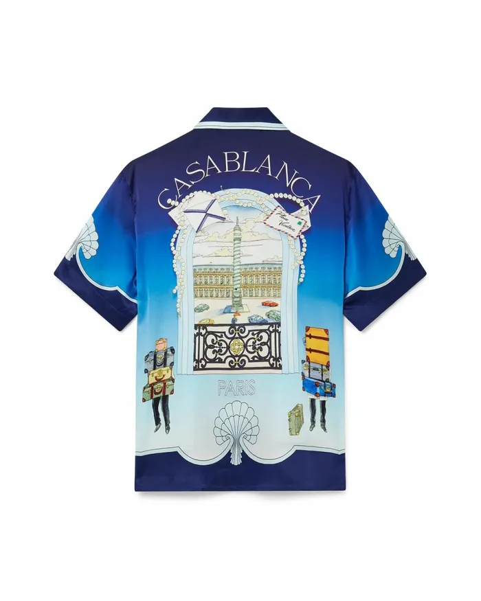 Casablanca Paris Shirts Place Vendome Silk Shirt 8211 Men