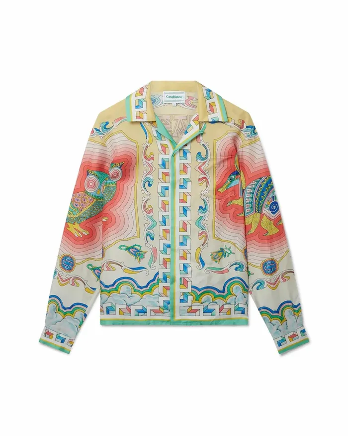 Casablanca Paris Shirts Souvenir Silk Shirt 8211 Women Casablanca Paris Shirts Souvenir Silk Shirt 8211 Women