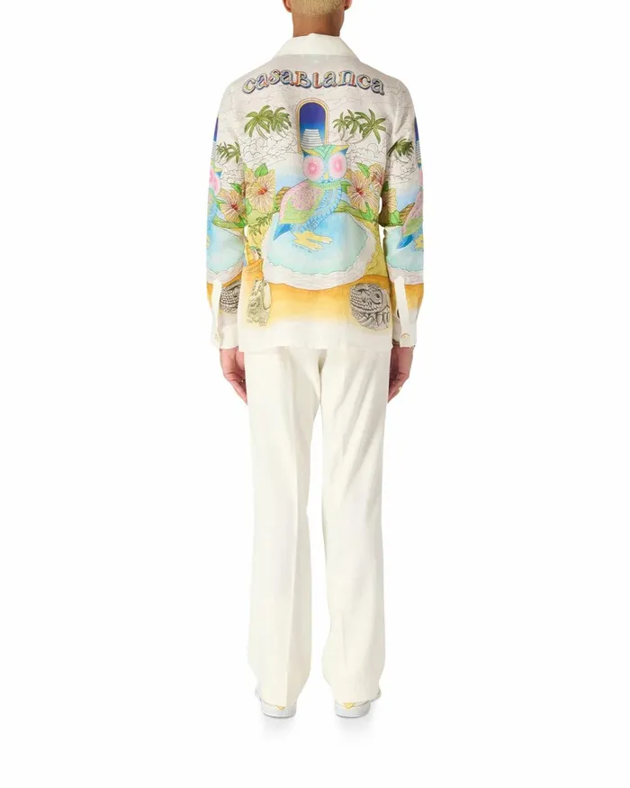 Casablanca Paris Shirts Spirit Lake Cuban Collar Shirt 8211 Men Casablanca Paris Shirts Spirit Lake Cuban Collar Shirt 8211 Men