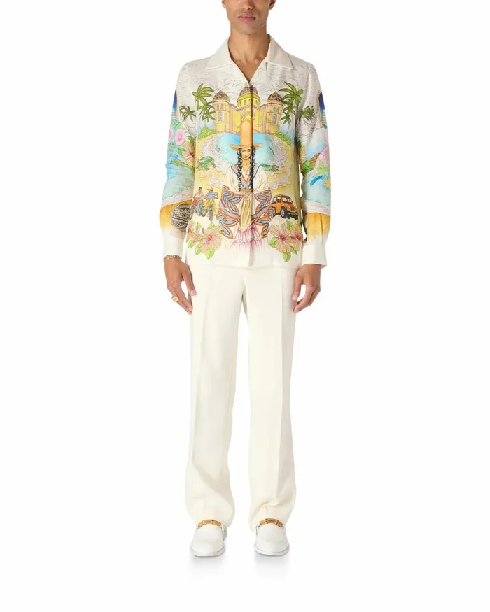 Casablanca Paris Shirts Spirit Lake Cuban Collar Shirt 8211 Men Casablanca Paris Shirts Spirit Lake Cuban Collar Shirt 8211 Men