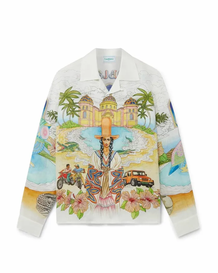 Casablanca Paris Shirts Spirit Lake Cuban Collar Shirt 8211 Men Casablanca Paris Shirts Spirit Lake Cuban Collar Shirt 8211 Men