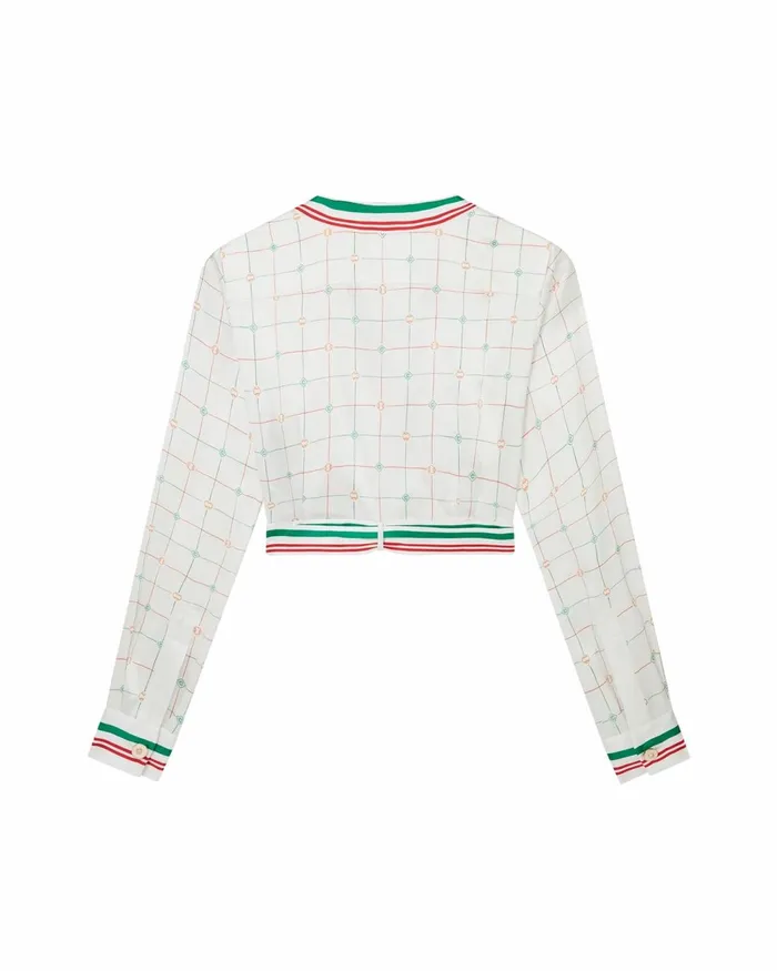 Casablanca Paris Shirts Tennis Club Check Wrap Blouse 8211 Women Casablanca Paris Shirts Tennis Club Check Wrap Blouse 8211 Women