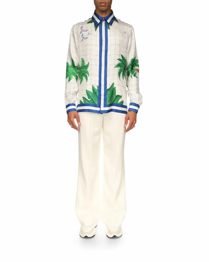 Casablanca Paris Shirts Tennis Club Classic Silk Shirt 8211 Men Casablanca Paris Shirts Tennis Club Classic Silk Shirt 8211 Men