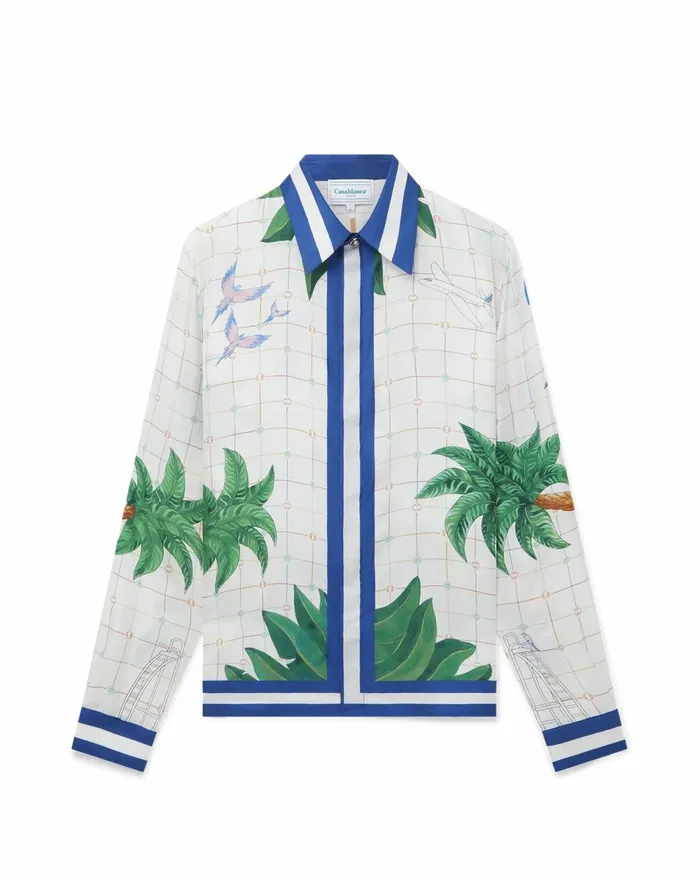 Casablanca Paris Shirts Tennis Club Classic Silk Shirt 8211 Men Casablanca Paris Shirts Tennis Club Classic Silk Shirt 8211 Men