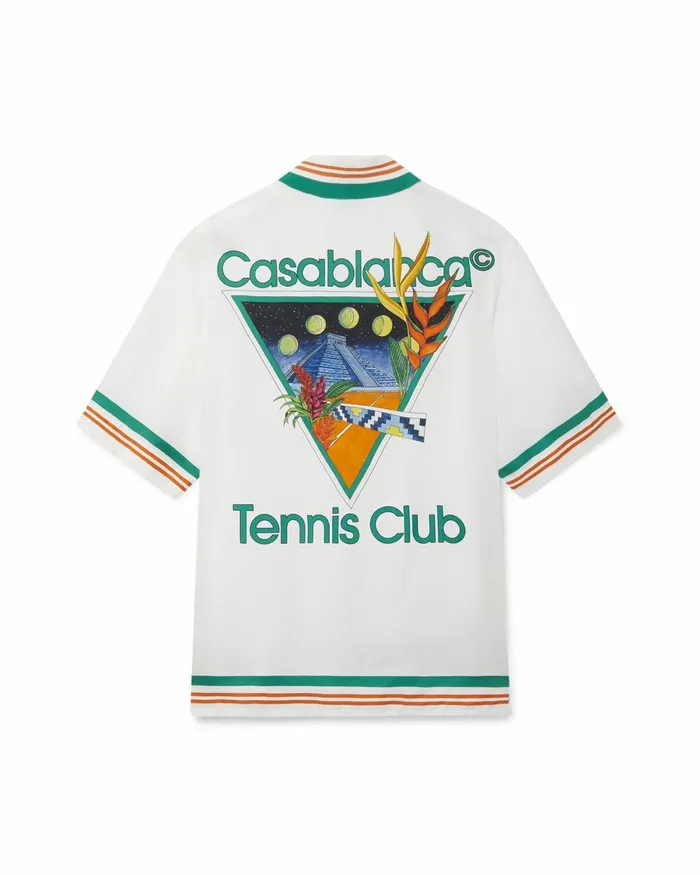 Casablanca Paris Shirts Tennis Club Icon Silk Shirt 8211 Women
