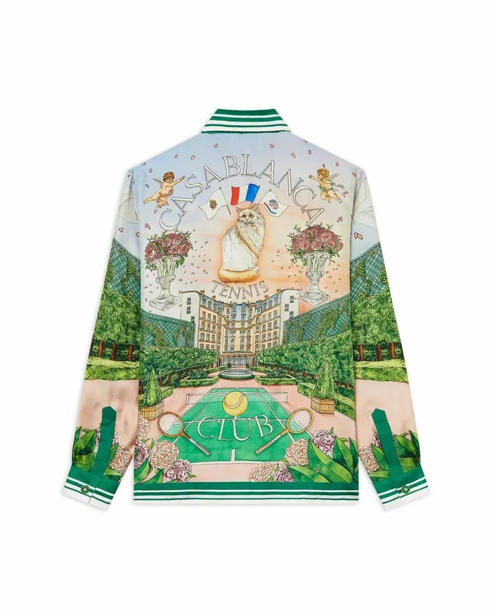 Casablanca Paris Shirts Tennis Club Prive Silk Shirt 8211 Women Casablanca Paris Shirts Tennis Club Prive Silk Shirt 8211 Women