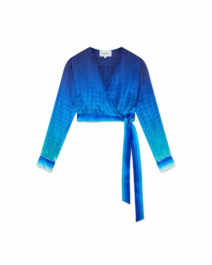 Casablanca Paris Shirts The Night View Wrap Blouse 8211 Women