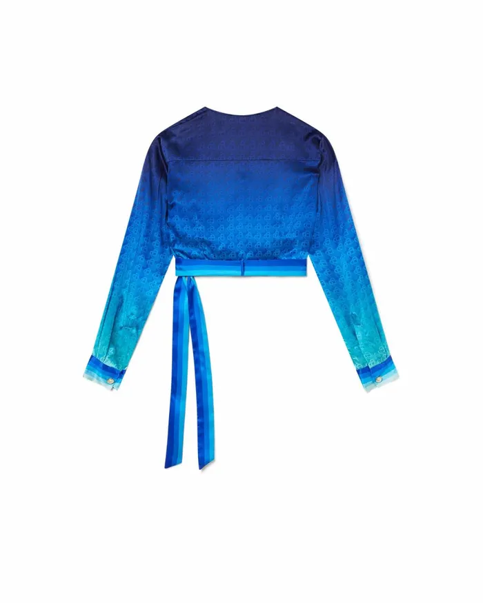 Casablanca Paris Shirts The Night View Wrap Blouse 8211 Women Casablanca Paris Shirts The Night View Wrap Blouse 8211 Women