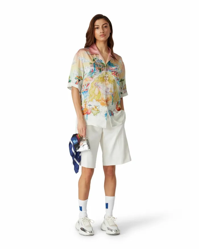 Casablanca Paris Shirts The Road To Knowledge Silk Shirt 8211 MenWomen Casablanca Paris Shirts The Road To Knowledge Silk Shirt 8211 MenWomen