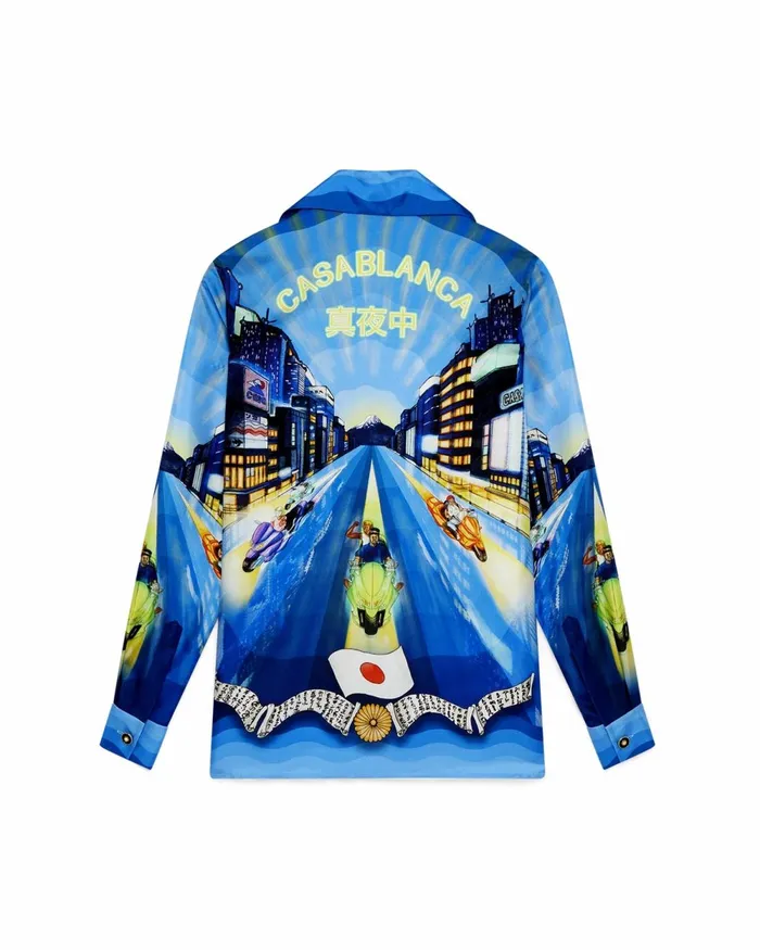 Casablanca Paris Shirts Tokyo Night Silk Shirt 8211 Women
