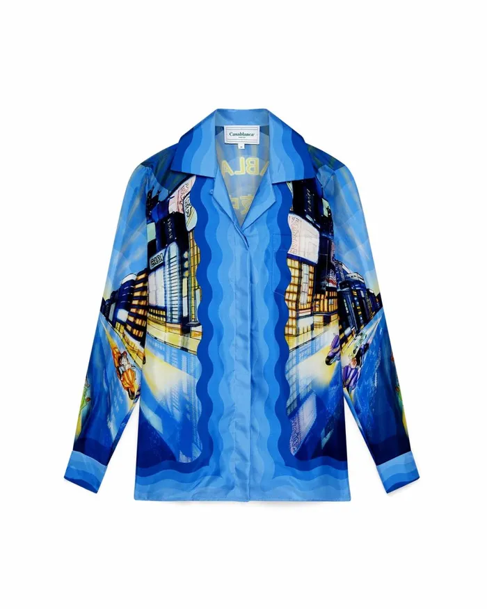 Casablanca Paris Shirts Tokyo Night Silk Shirt 8211 Women