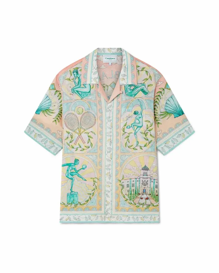 Casablanca Paris Shirts Vase Linen Shirt 8211 MenWomen