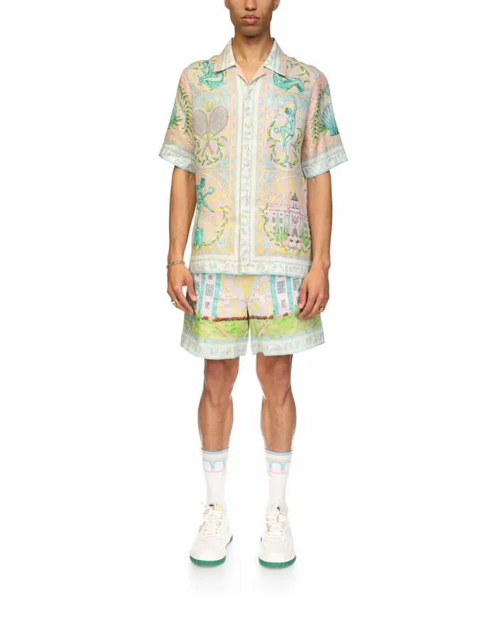 Casablanca Paris Shirts Vase Linen Shirt 8211 MenWomen Casablanca Paris Shirts Vase Linen Shirt 8211 MenWomen