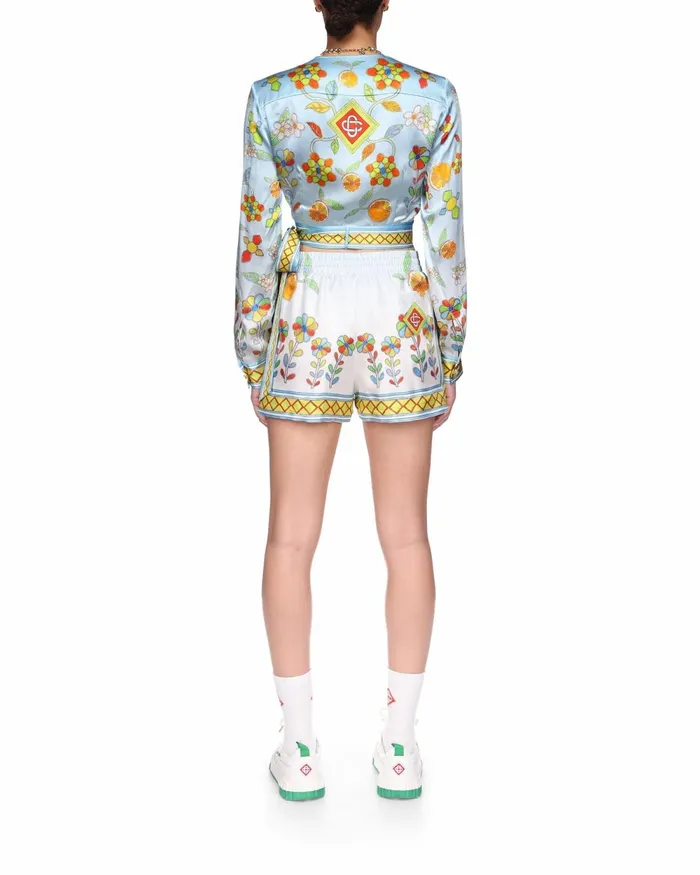 Casablanca Paris Shirts Yoruba Flowers Wrap Blouse 8211 Women Casablanca Paris Shirts Yoruba Flowers Wrap Blouse 8211 Women