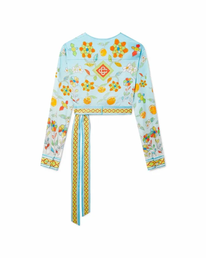 Casablanca Paris Shirts Yoruba Flowers Wrap Blouse 8211 Women Casablanca Paris Shirts Yoruba Flowers Wrap Blouse 8211 Women