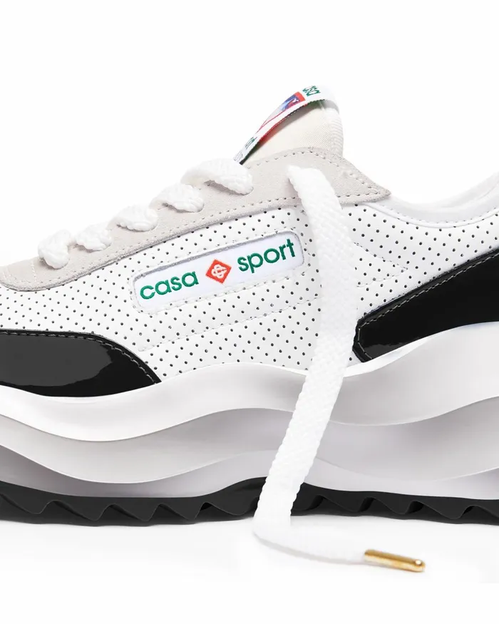 Casablanca Paris Sneakers Atlantis White and Black Sneaker 8211 Men