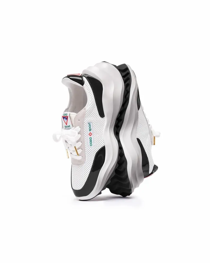 Casablanca Paris Sneakers Atlantis White and Black Sneaker 8211 Men