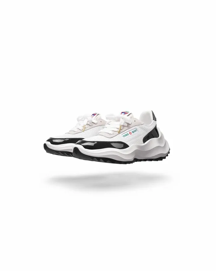 Casablanca Paris Sneakers Atlantis White and Black Sneaker 8211 Men