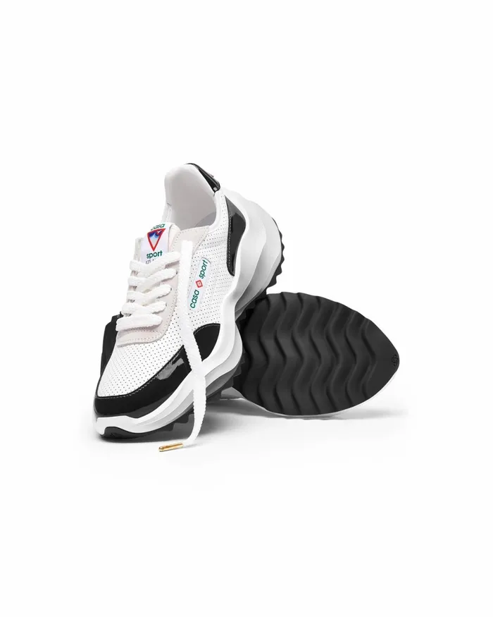 Casablanca Paris Sneakers Atlantis White and Black Sneaker 8211 Men