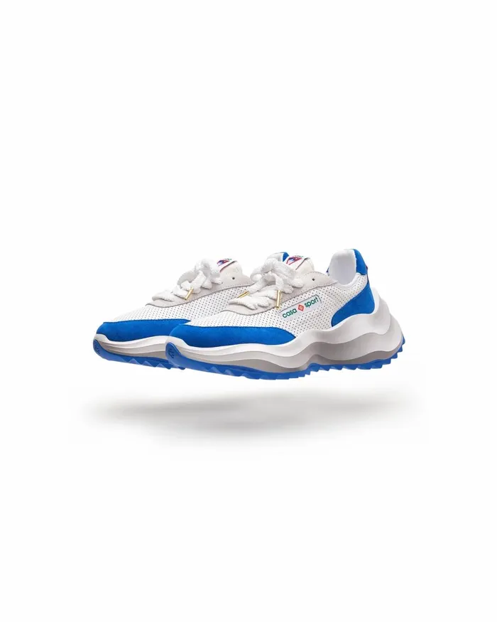 Casablanca Paris Sneakers Atlantis White and Blue Sneaker 8211 Men