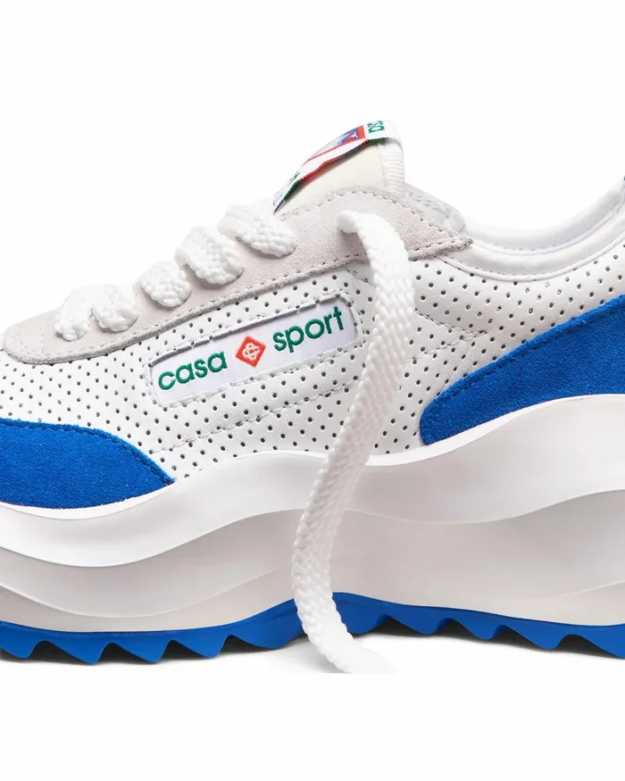 Casablanca Paris Sneakers Atlantis White and Blue Sneaker 8211 Men