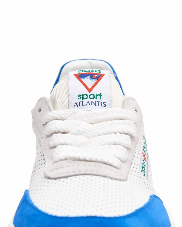 Casablanca Paris Sneakers Atlantis White and Blue Sneaker 8211 Men
