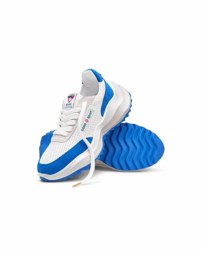 Casablanca Paris Sneakers Atlantis White and Blue Sneaker 8211 Men