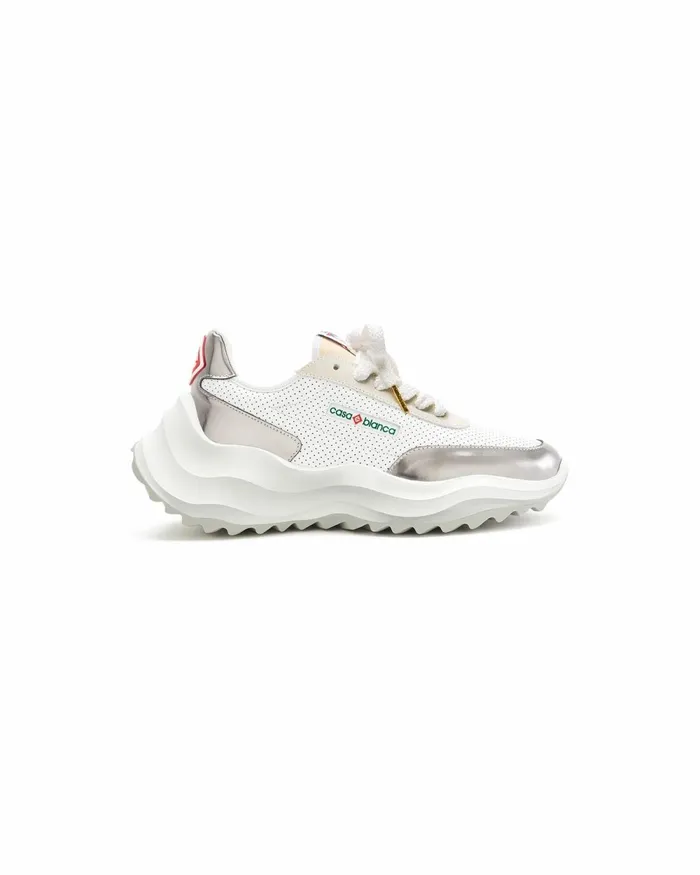 Casablanca Paris Sneakers Atlantis White and Chrome Sneaker 8211 Women