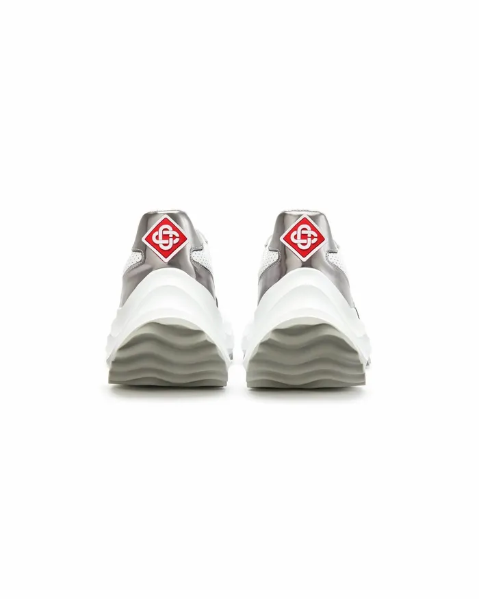 Casablanca Paris Sneakers Atlantis White and Chrome Sneaker 8211 Women