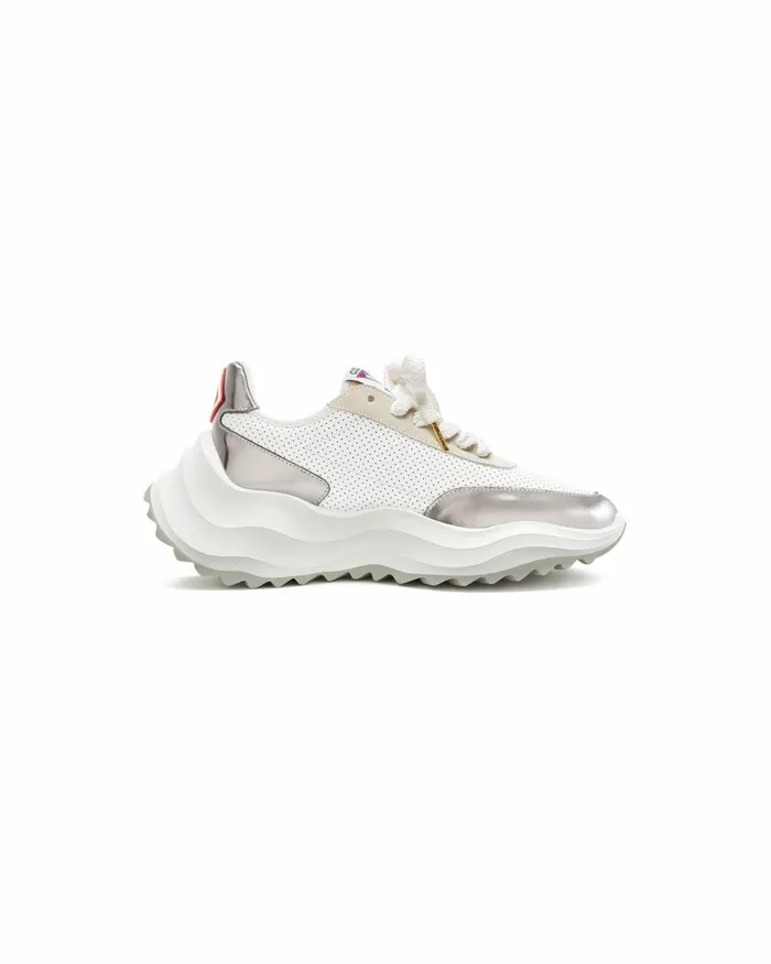 Casablanca Paris Sneakers Atlantis White and Chrome Sneaker 8211 Women
