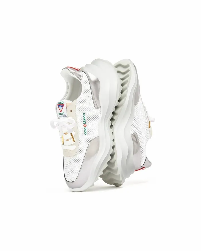 Casablanca Paris Sneakers Atlantis White and Chrome Sneaker 8211 Women