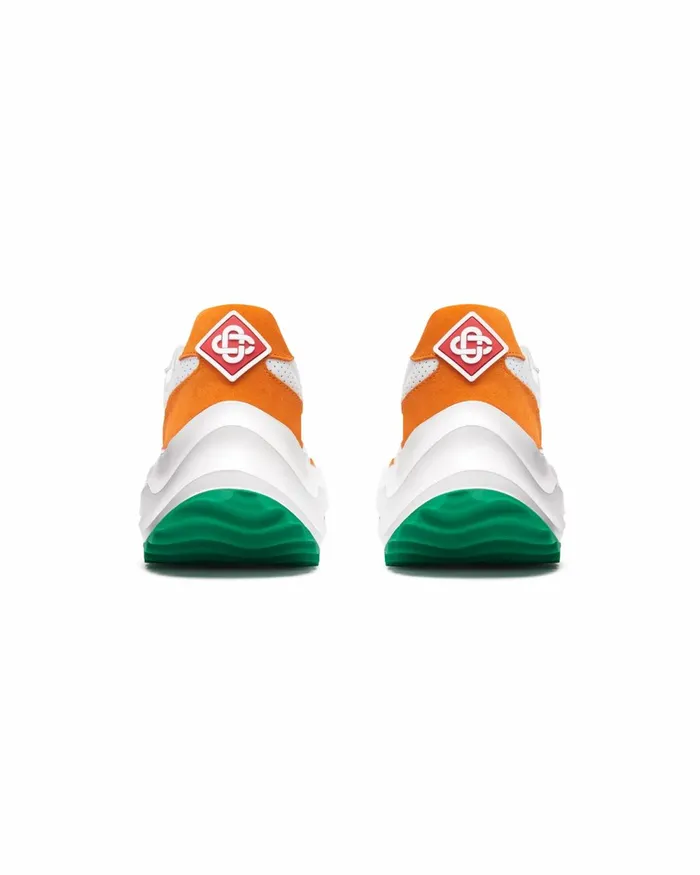 Casablanca Paris Sneakers Atlantis White and Clay Orange Sneaker 8211 Men