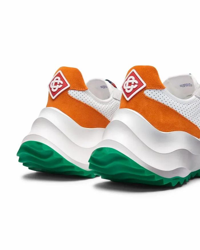 Casablanca Paris Sneakers Atlantis White and Clay Orange Sneaker 8211 Men