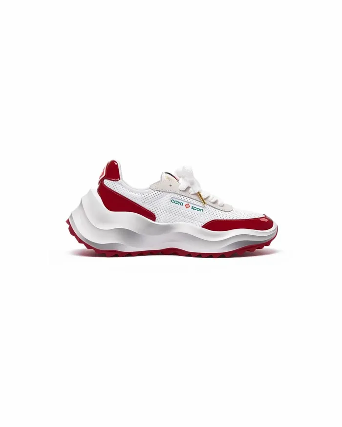 Casablanca Paris Sneakers Atlantis White and Haute Red Sneaker 8211 Men