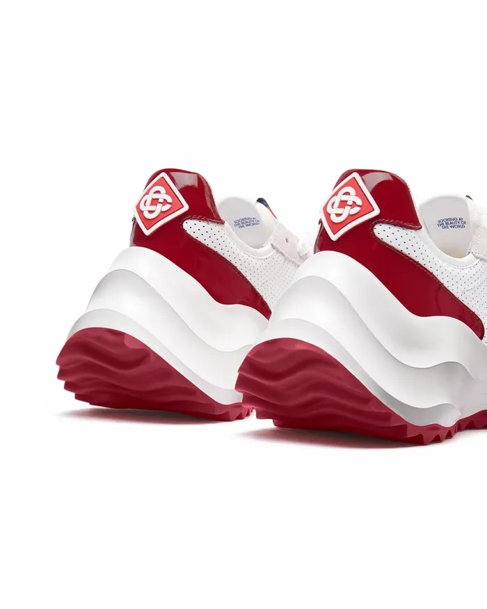 Casablanca Paris Sneakers Atlantis White and Haute Red Sneaker 8211 Men