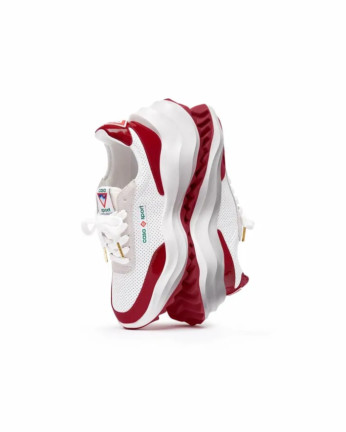 Casablanca Paris Sneakers Atlantis White and Haute Red Sneaker 8211 Men