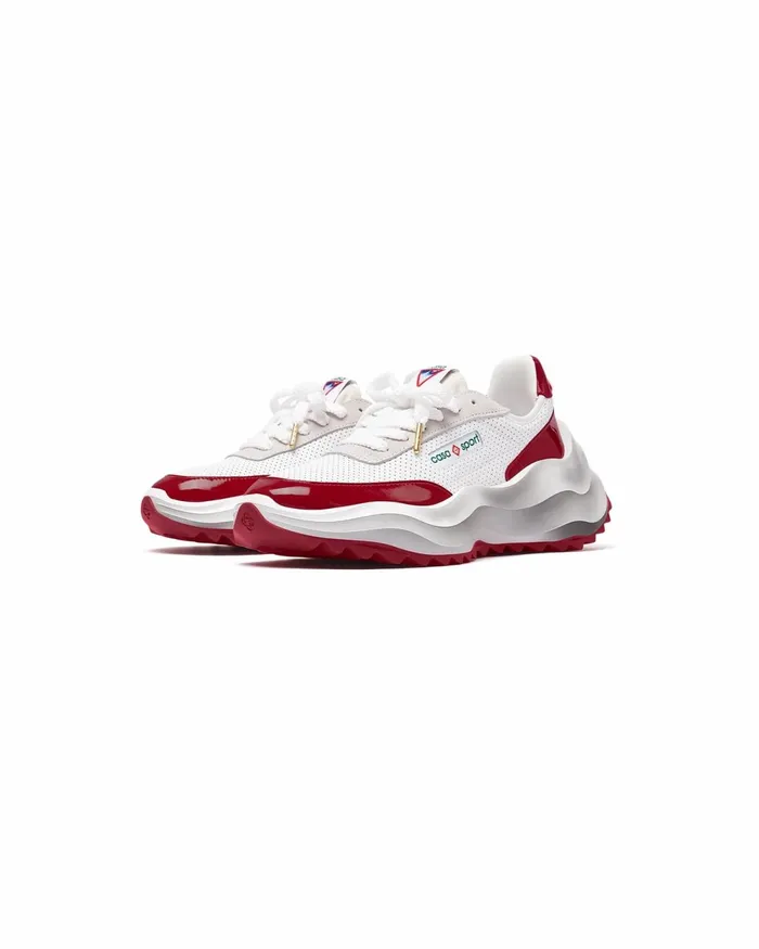 Casablanca Paris Sneakers Atlantis White and Haute Red Sneaker 8211 Men