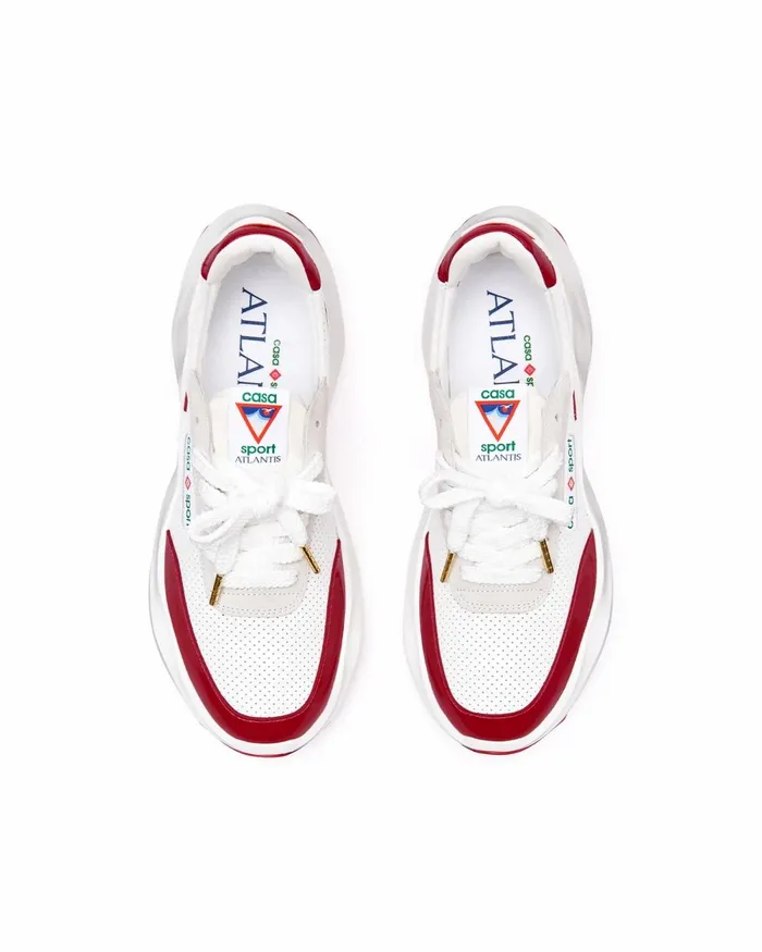 Casablanca Paris Sneakers Atlantis White and Haute Red Sneaker 8211 Men