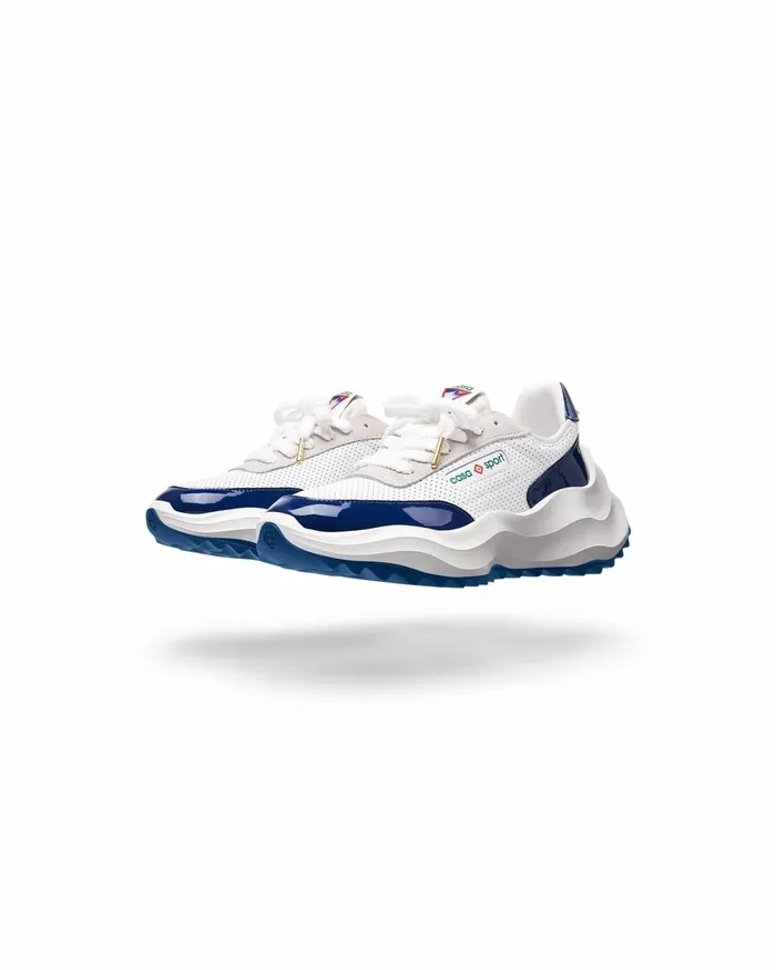 Casablanca Paris Sneakers Atlantis White and Midnight Navy Sneaker 8211 Men