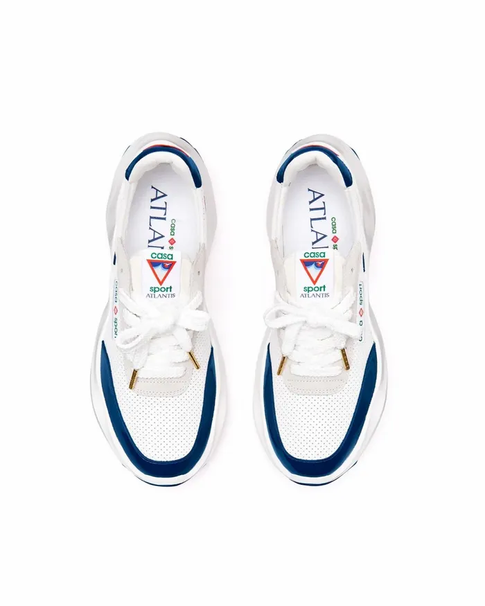 Casablanca Paris Sneakers Atlantis White and Midnight Navy Sneaker 8211 Men
