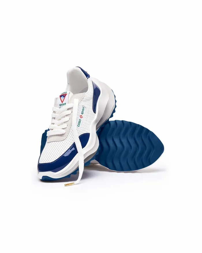 Casablanca Paris Sneakers Atlantis White and Midnight Navy Sneaker 8211 Women