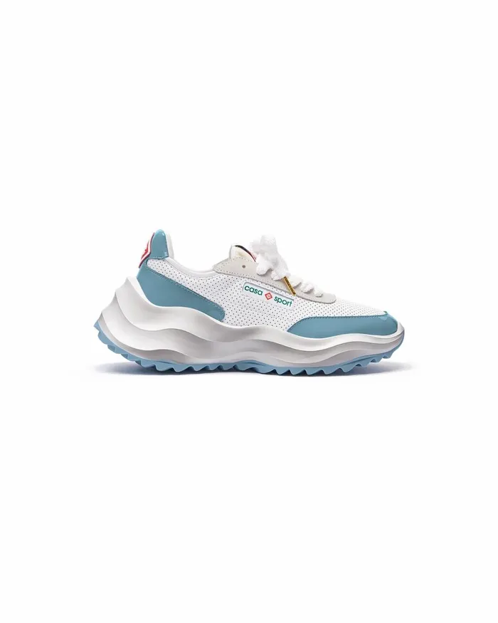 Casablanca Paris Sneakers Atlantis White and Powder Blue Sneaker 8211 Men