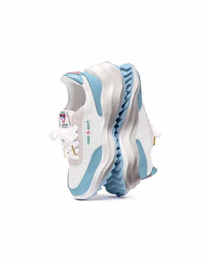 Casablanca Paris Sneakers Atlantis White and Powder Blue Sneaker 8211 Men