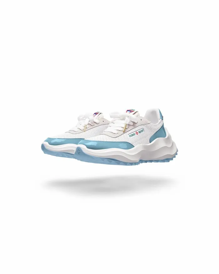 Casablanca Paris Sneakers Atlantis White and Powder Blue Sneaker 8211 Men
