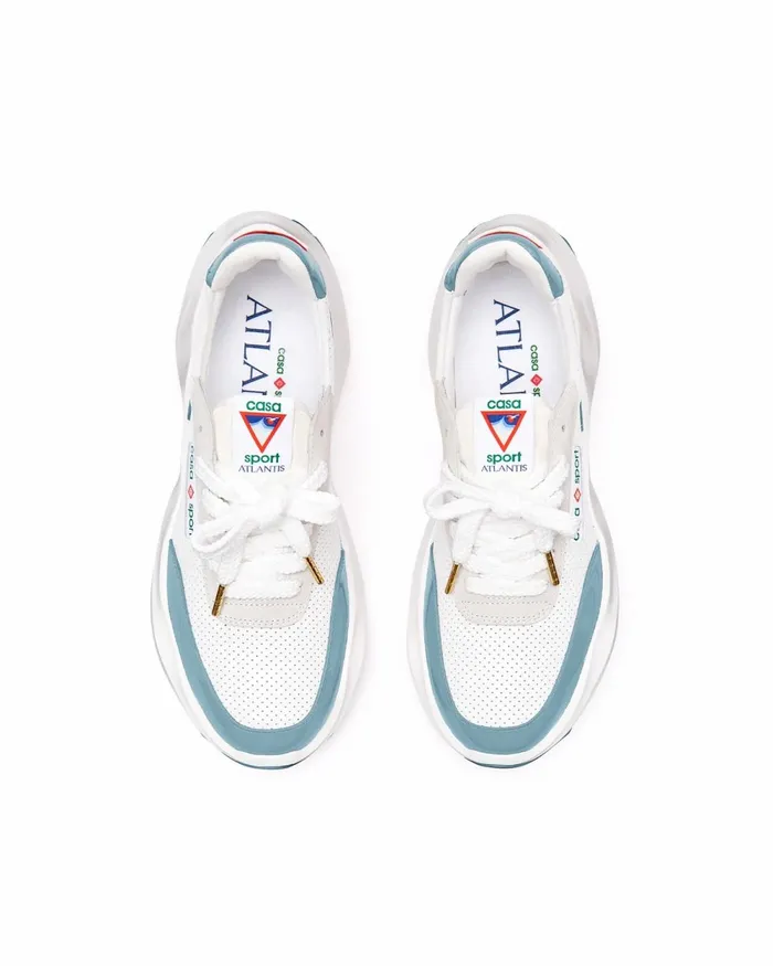 Casablanca Paris Sneakers Atlantis White and Powder Blue Sneaker 8211 Men