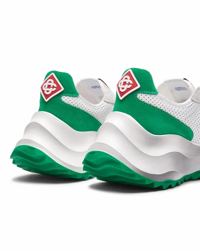 Casablanca Paris Sneakers Atlantis White and Tennis Green Sneaker 8211 Women