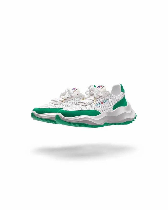 Casablanca Paris Sneakers Atlantis White and Tennis Green Sneaker 8211 Women