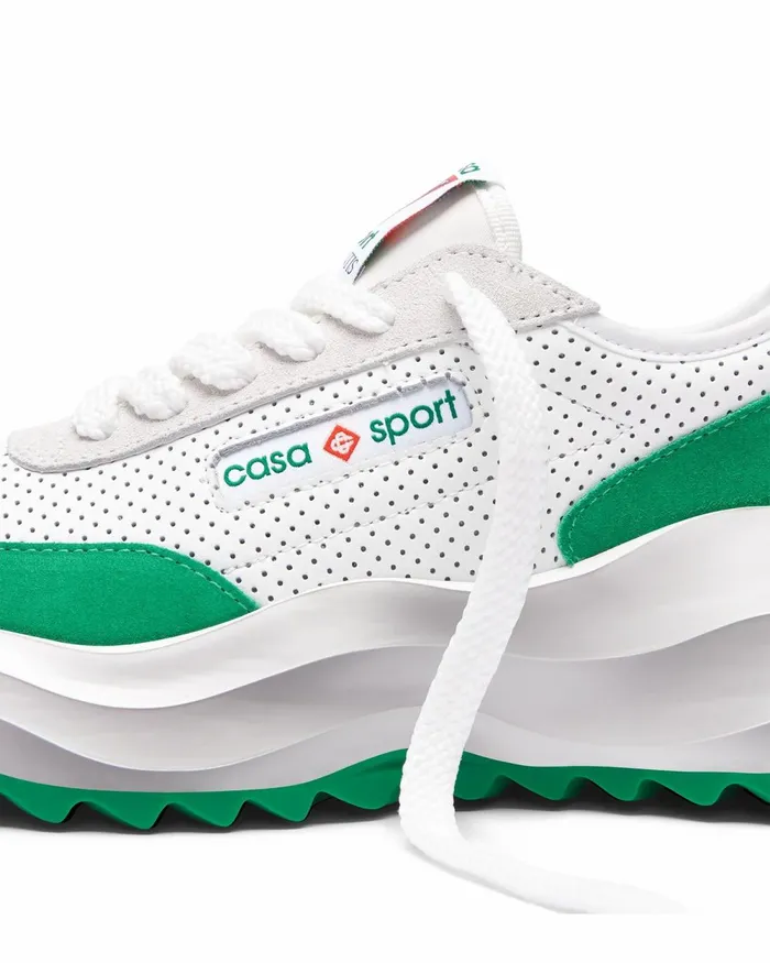 Casablanca Paris Sneakers Atlantis White and Tennis Green Sneaker 8211 Women