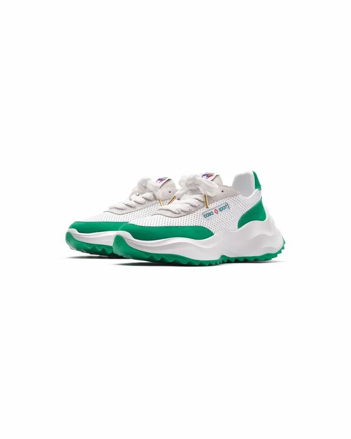 Casablanca Paris Sneakers Atlantis White and Tennis Green Sneaker 8211 Women