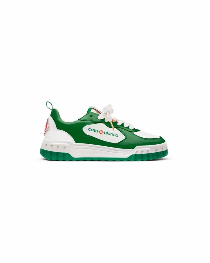 Casablanca Paris Sneakers Court Green and White Sneaker 8211 Men